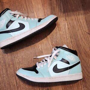 Jordan 1 Mid Aqua Black (Women's Size 11)
